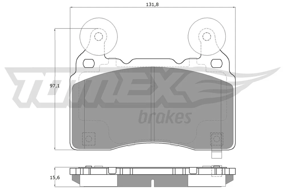 Sada brzdových destiček, kotoučová brzda Tomex Brakes TX18-89