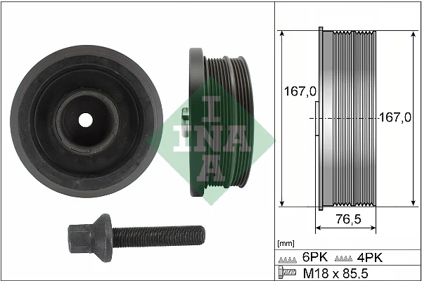 Sada řemenice, kliková hřídel Schaeffler INA 544008220 Sada řemenice, kliková hřídel Schaeffler INA 544008220