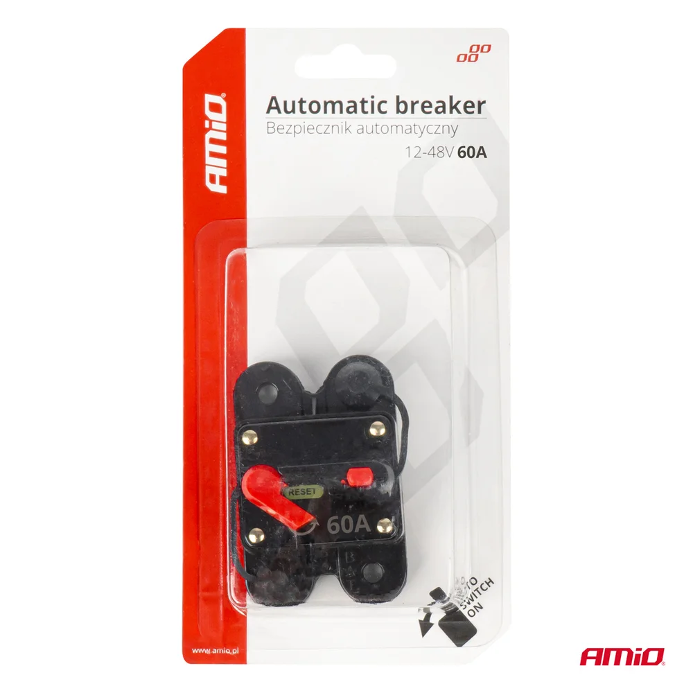 Automatická autopojistka 12-48V 60A AMIO-03826 - Obrázek 5
