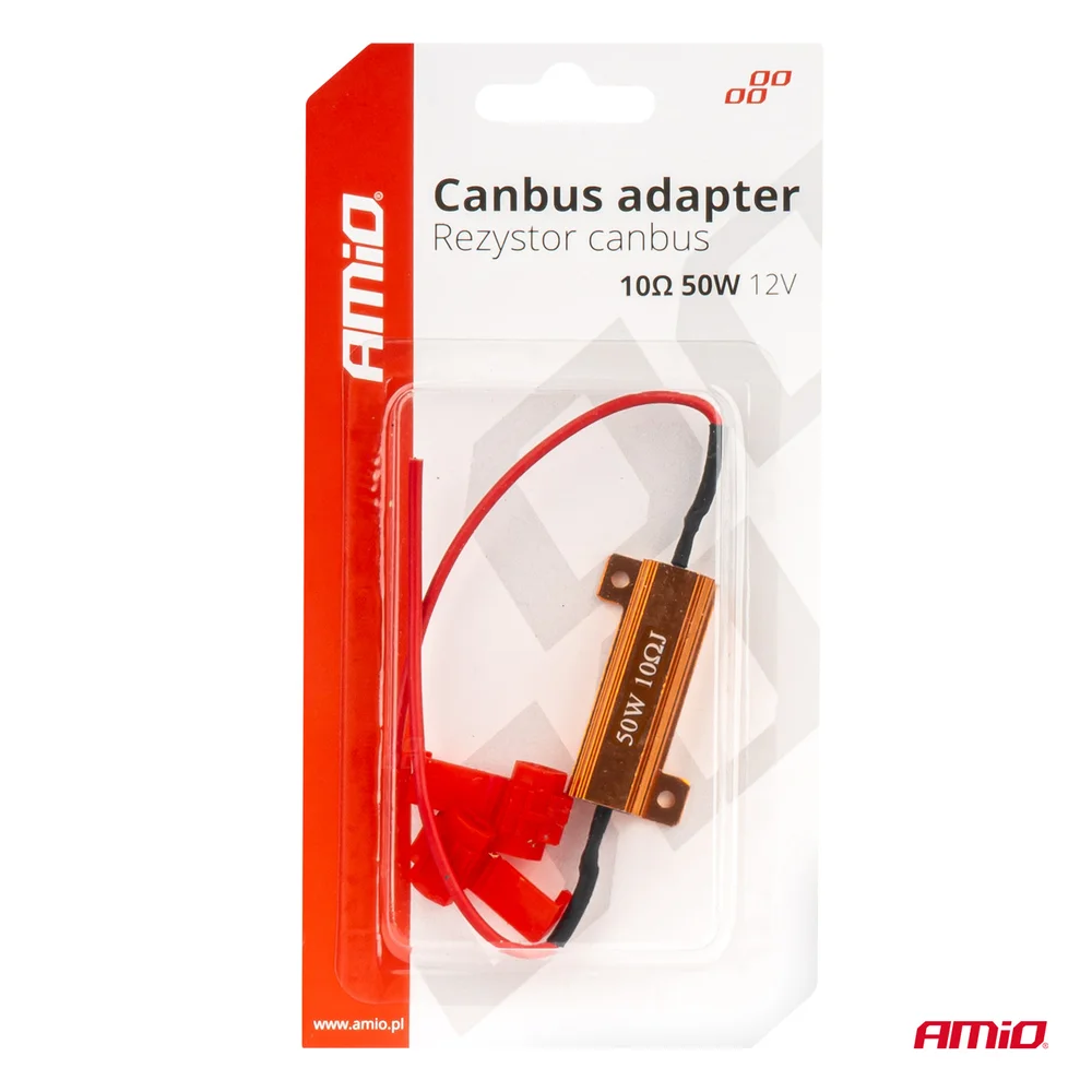 Rezistor pro LED žárovky CANBUS 10Ω 50W AMiO-04096 - Obrázek 4