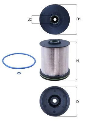 Palivový filtr KNECHT KX491/1D