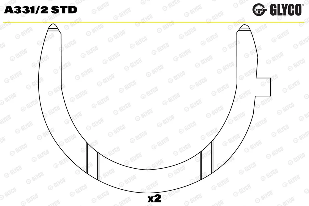 Distanční kotouč, kliková hřídel GLYCO A331/2STD