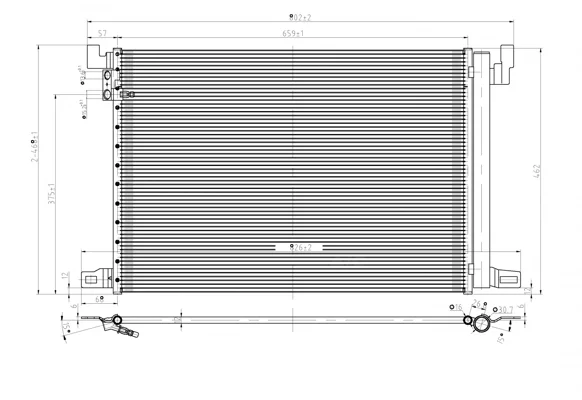 CHLADIČ DO KLIMAT. AUDI Q7 15- HART 636944