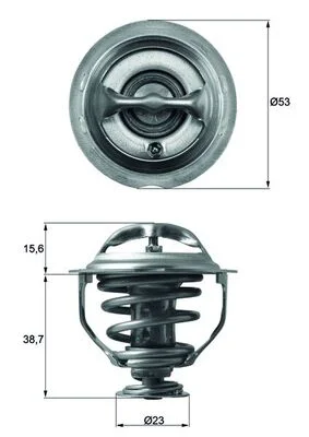 Termostat, chladivo MAHLE TX11795D – OE 06J121113C
