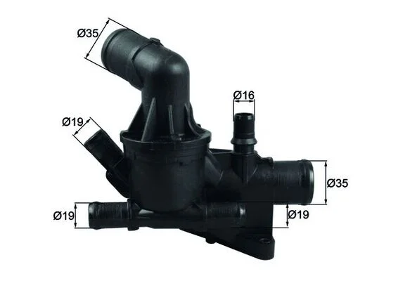 Termostat, chladivo MAHLE TH5480