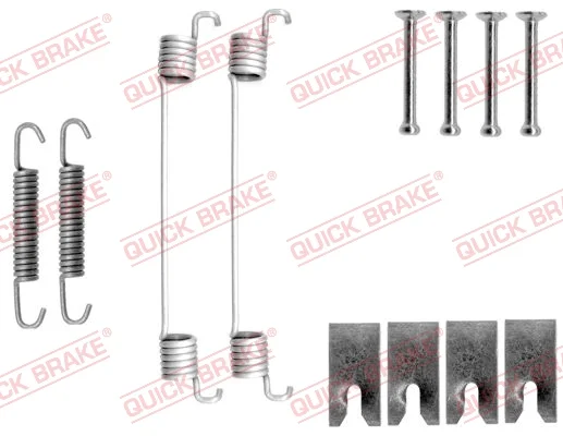 Sada příslušenství, brzdové čelisti QUICK BRAKE 105-0827