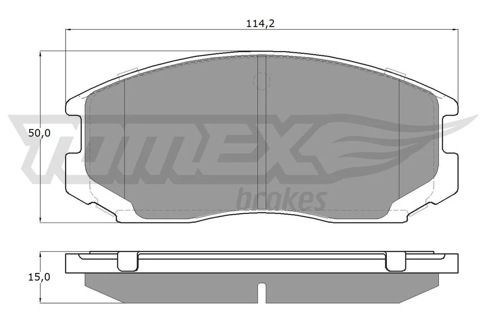 Sada brzdových destiček, kotoučová brzda Tomex Brakes TX12-91