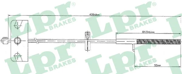 Tažné lanko, parkovací brzda LPR C0840B Tažné lanko, parkovací brzda LPR C0840B