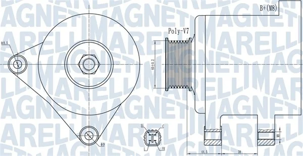 generátor MAGNETI MARELLI 063732078010