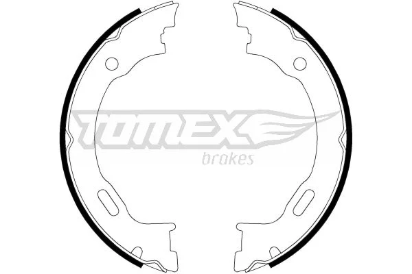 Sada brzdových čelistí Tomex Brakes TX22-27 Sada brzdových čelistí Tomex Brakes TX22-27