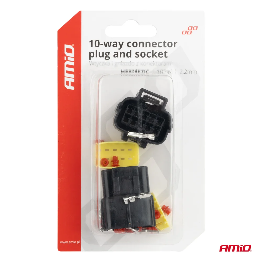 Sada elektrických konektorů vodotěsných 10 PIN 2,2 mm AMiO-04351 - Obrázek 5