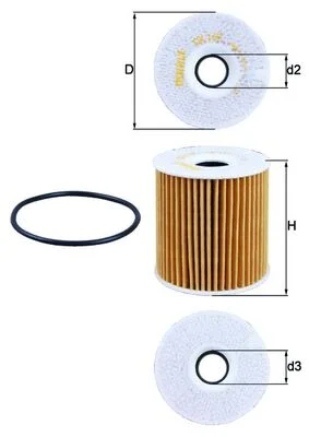 Olejový filtr MAHLE OX149D