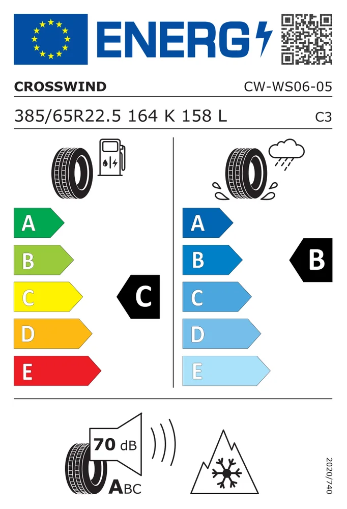 385/65R22.5 CCW CWWS06 CROSSWIND 385/65R22.5CCWCWWS06