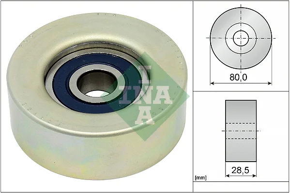 Vratná/vodicí kladka, klínový žebrový řemen Schaeffler INA 532087320