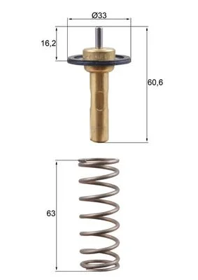 Termostat, chladivo MAHLE TX31190D – OE 31293556