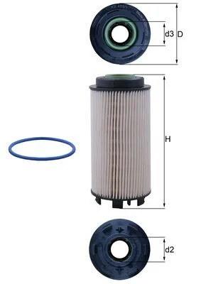 Palivový filtr KNECHT KX403/1D