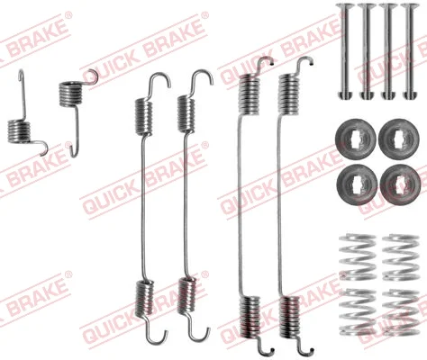 Sada příslušenství, brzdové čelisti QUICK BRAKE 105-0021 Sada příslušenství, brzdové čelisti QUICK BRAKE 105-0021
