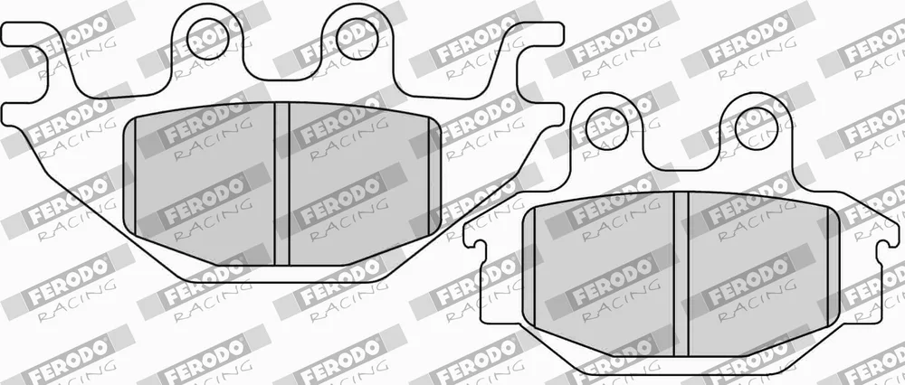 Sada brzdových destiček, kotoučová brzda FERODO RACING FDB2184P