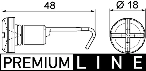 Sroub, uzaver chladice MAHLE CRX49000P