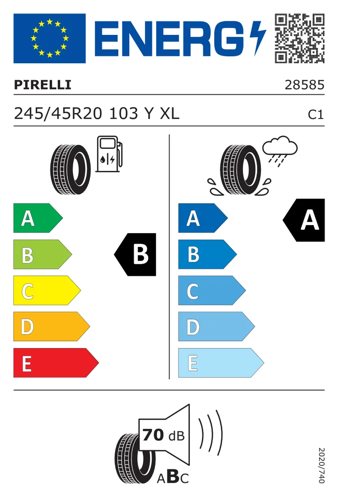 245/45R20 LOPI 103Y P7BNF PIRELLI 245/45R20LOPI103YP7BNF