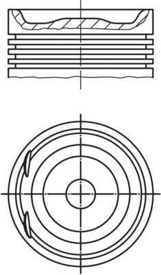 Píst MAHLE 0122000