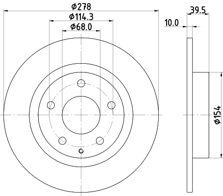 Brzdový kotouč HELLA 8DD355119-391