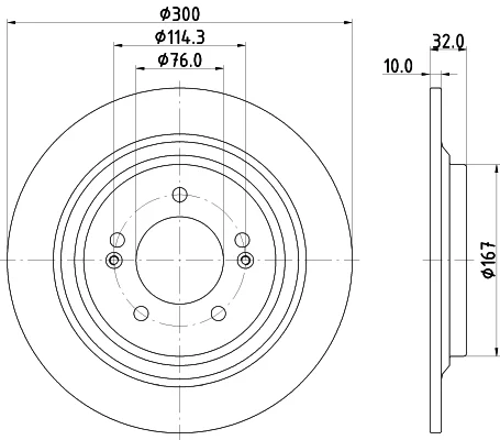Brzdový kotouč HELLA 8DD355134-291 – OE 58411D4650