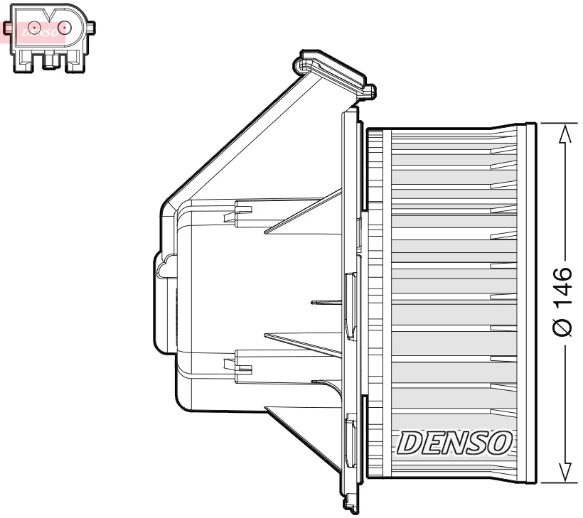 vnitřní ventilátor DENSO DEA17032 vnitřní ventilátor DENSO DEA17032