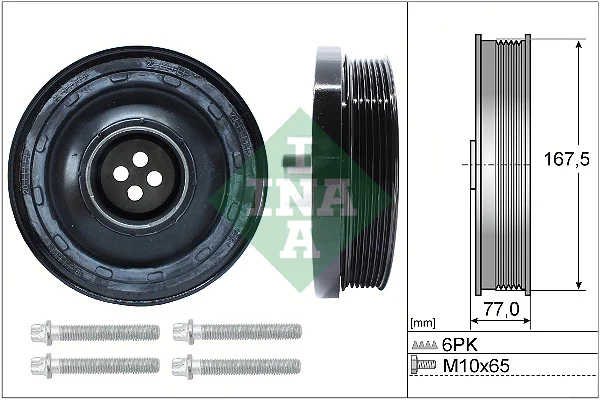 Sada řemenice, kliková hřídel Schaeffler INA 544013720 Sada řemenice, kliková hřídel Schaeffler INA 544013720