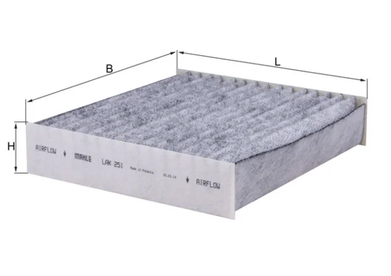 Filtr, vzduch v interiéru MAHLE LAK251