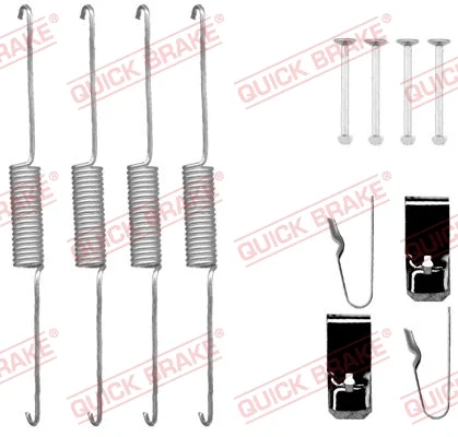 Sada příslušenství, brzdové čelisti QUICK BRAKE 105-0725 Sada příslušenství, brzdové čelisti QUICK BRAKE 105-0725