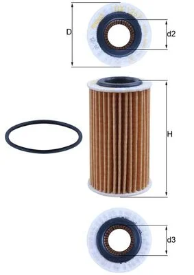 Olejový filtr KNECHT OX1267D