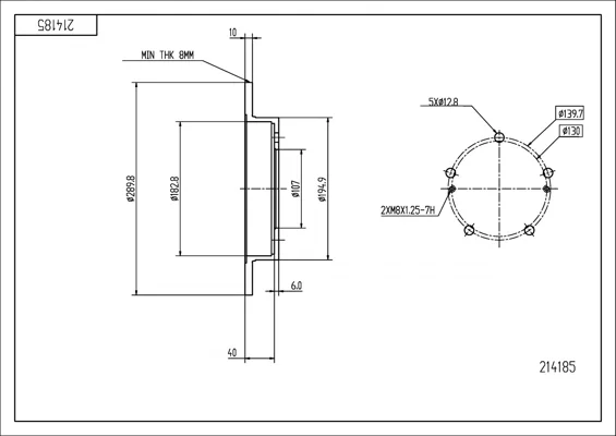 BRZ.KOTOUČ /P/ VITARA 1.6,X-90 1.6 96- HART 214185 BRZ.KOTOUČ /P/ VITARA 1.6,X-90 1.6 96- HART 214185