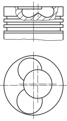 Píst MAHLE 0309002