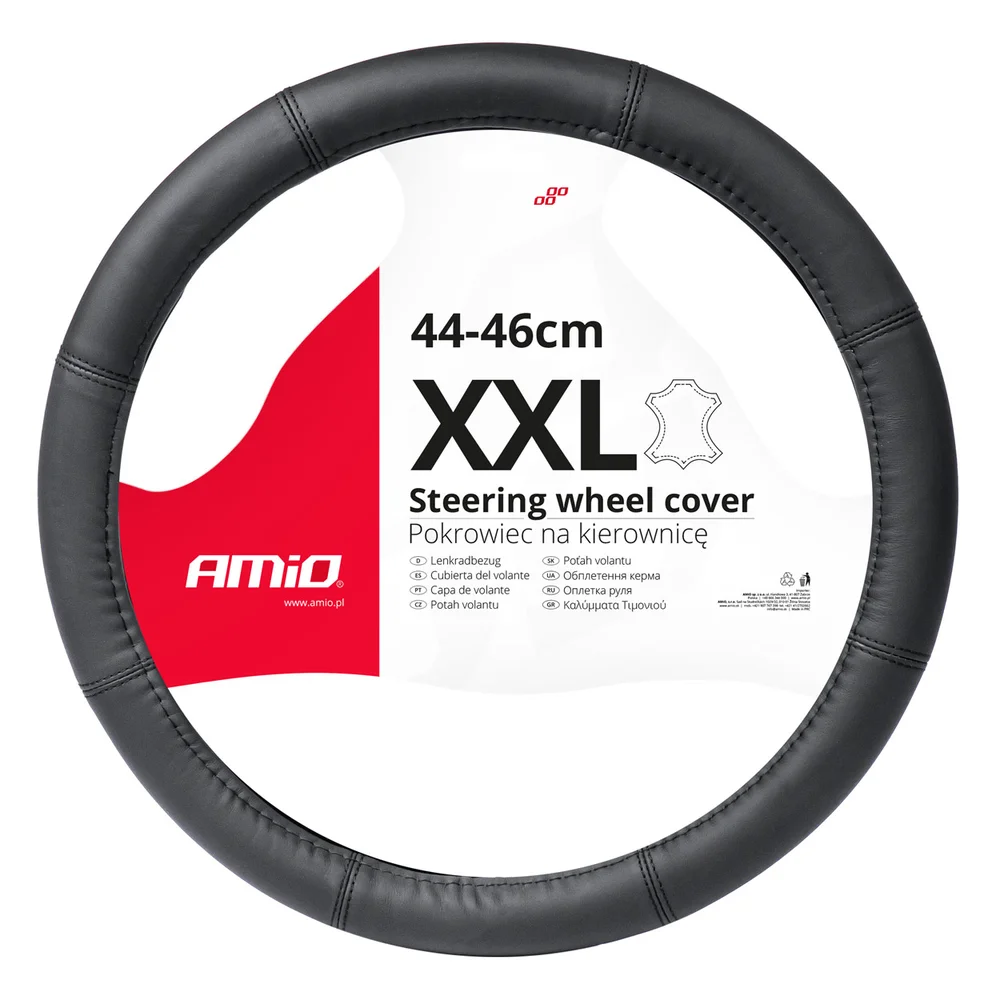 Potah volantu Leather Series SWC-48-XXL AMIO 03549