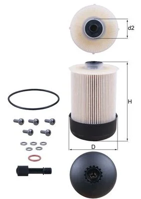 Palivový filtr KNECHT KX338/22D