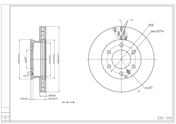 BRZ.KOTOUČ /P/SPRINTER 06- HART 229059