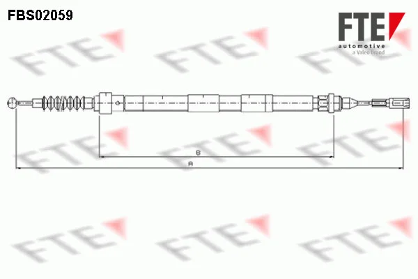 Brzdové lanko FTE 9250062