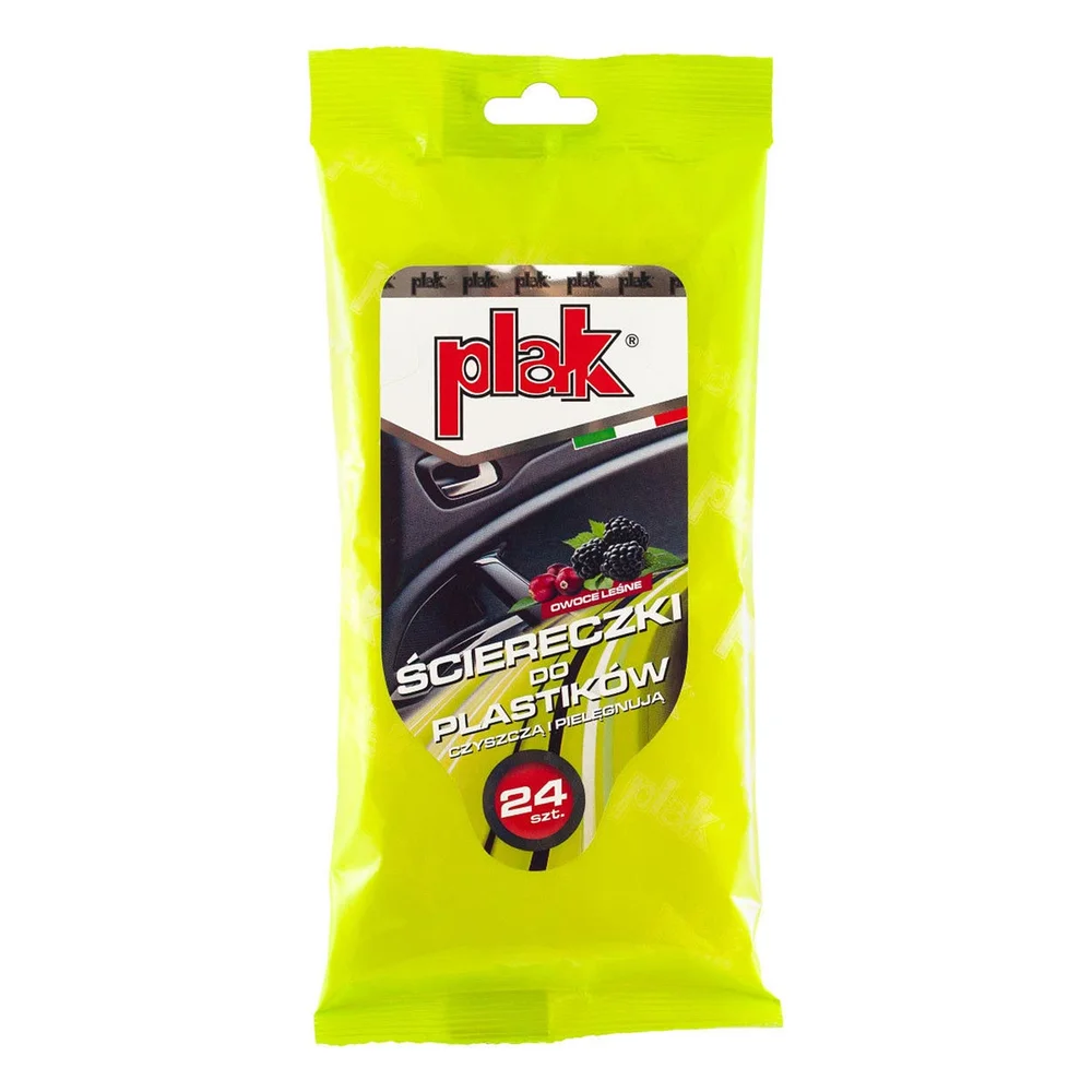 PLAK utěrky na plast - lesní ovoce 24ks E0420