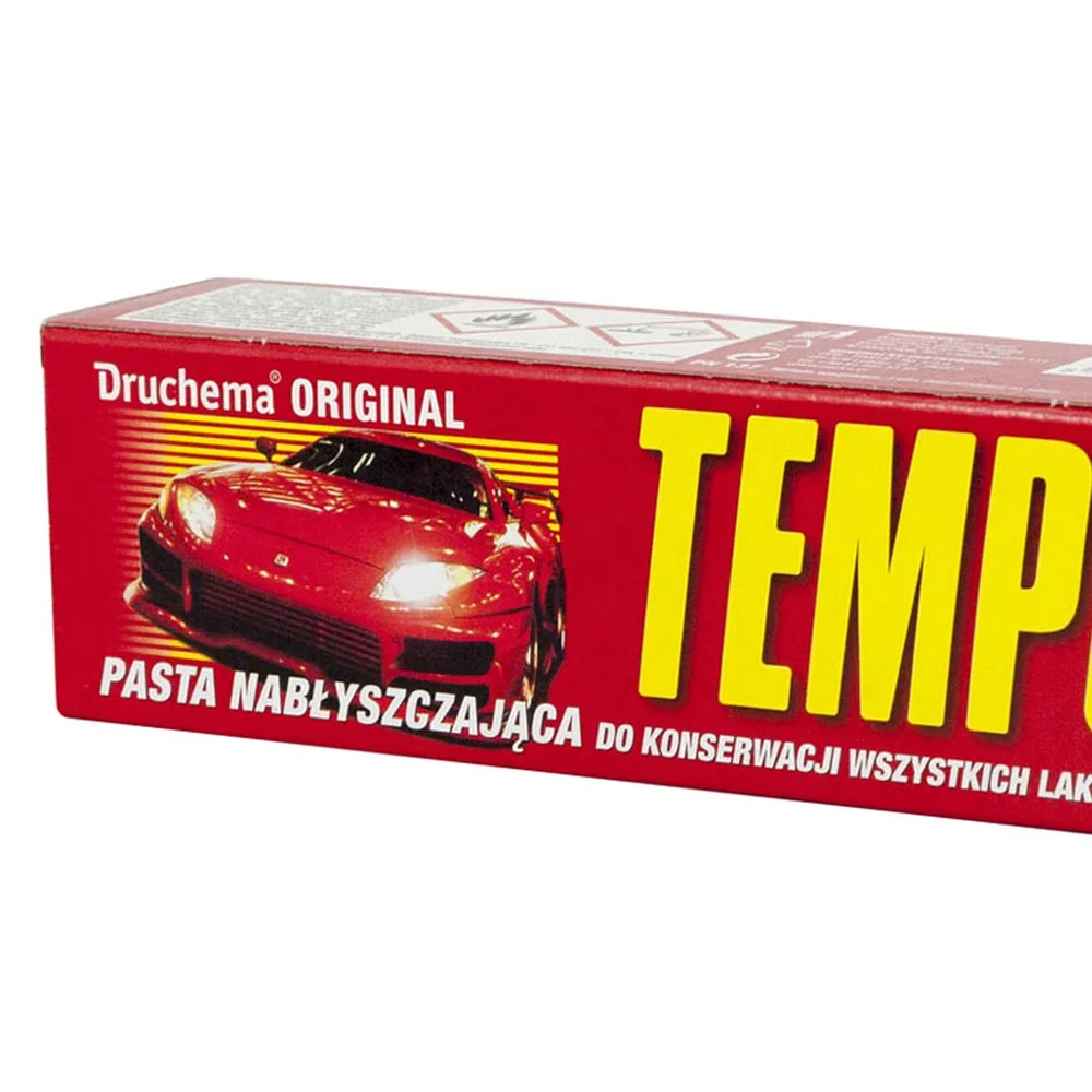 ORIGINAL TEMPO pasta na nové autolaky - je kvalitní neabrazivní lehce roztíratelný krém /120g Druchema E0242 - Obrázek 2
