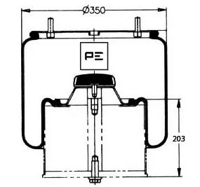 Mech, pneumaticke odpruzeni PE Automotive 084.084-72A Mech, pneumaticke odpruzeni PE Automotive 084.084-72A